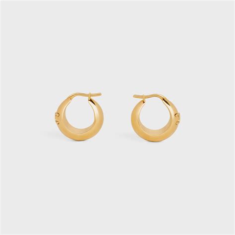 celine hoops earrings|authentic celine earrings.